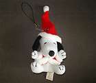 free ship Santa Costume Snoopy Plush Strap Peanuts Gang