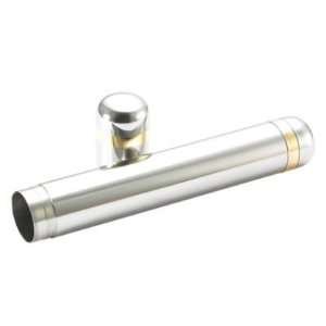  Silver Single Case Tube Stainless Steel Cigar Holder 
