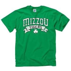  Missouri Tigers Marauder St. Pattys Day T Shirt: Sports 