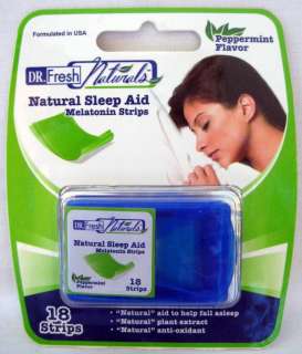 18 x Dr. Fresh Naturals Melatonin Strips Natural Sleep Aid NEW  