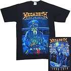 MEGADETH   RED BUTTON RUST IN PEACE 2010 TOUR S HW T SHIRT   NEW 