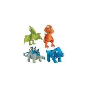  Dinosaur Train Set of 4 Mini Plush: Toys & Games