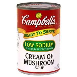 Campbells Cream of Mushroom Soup Low Grocery & Gourmet Food