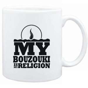  Mug White  my Bouzouki is my religion Instruments 