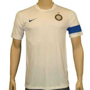  NIKE Mens Inter Milan Prematch Soccer Jersey White Size 