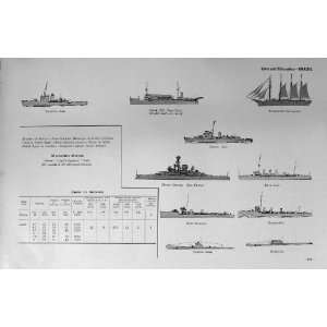   1953 54 Ships Carioca Ceara Humaita Minas Gerais Baia