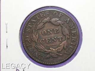 1828 MATRON HEAD LARGE CENT EARLY DATE COPPER CENT (N  