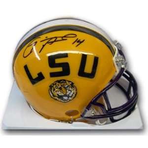 Michael Clayton Signed Mini Helmet   LSU   Autographed NFL Mini 