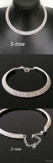 Wedding Party Jewelry Crystal Choker Necklace Chain P64  