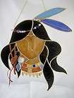 native american stained glass Indian Tribal accurate design  