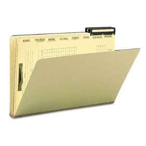   File Folder w/Dividers & Metal Tab, Lgl, Green, 10/bx