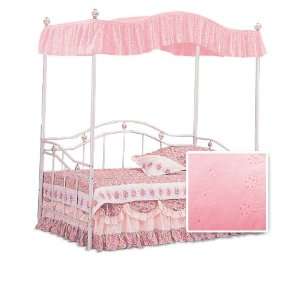   Eyelet Canopy Set White Metal Twin Day Bed Day Bed