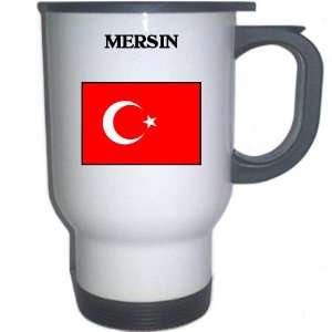  Turkey   MERSIN White Stainless Steel Mug Everything 