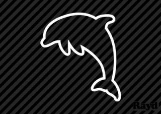 Dolphin Sticker Decal Vinyl marine mammal ocean  