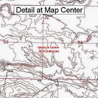USGS Topographic Quadrangle Map   West of Gerber, California (Folded 