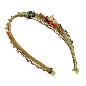 Vintage Looking Michal Negrin Impressive Lace Tiara Decorated with 