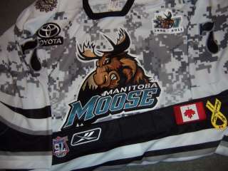 Parent Manitoba Moose Military Authentic Game Jersey  