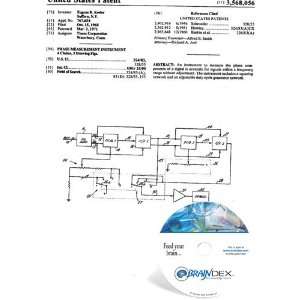    NEW Patent CD for PHASE MEASUREMENT INSTRUMENT 