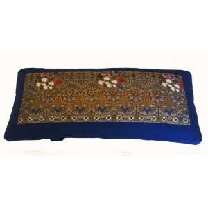   Meditation Bench Cushion   Blue/Gold Indochine
