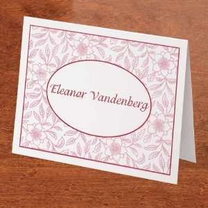  Floral Border Personal Informal Notecards: Office Products