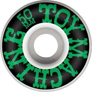Toy Machine Matokie V5 50mm Green Skateboard Wheels (Set Of 4):  