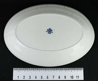 LARGE IRONSTONE BLUE WILLOW PLATTER MADDOCK & SONS  