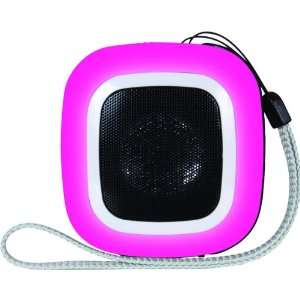  Pink Portable Square Mini Speaker: MP3 Players 
