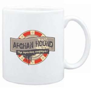  Mug White  Afghan Hound THE INVASION CONTINUES  Dogs 