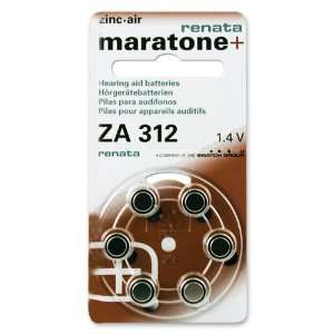    Pkg/6 Type 312 Renata Maratone Hearing Aid Batteries: Jewelry