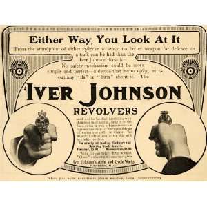  1904 Ad Iver Johnson Revolver Arms Cycle Firearm Safety 