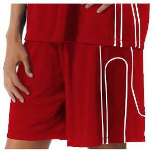  Womens Moisture Management Game Muscle Shorts SCARLET 