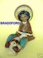 LLADRO 2166 Little Mexican Boy with Dog ** PERFECT *  
