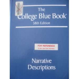  The College Blue Book (Narrative Descriptions) Macmillan 