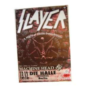    Slayer German Tour Poster Machinehead Concert 