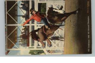 Bill Linderman Cowboy Postcard  