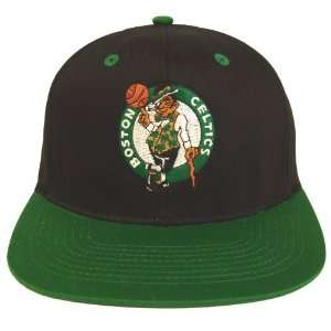  Boston Celtics Retro Logo Snapback Cap Hat Black Green 