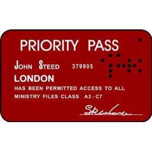  Avengers Priority Pass ID Card John Steed