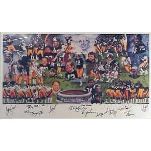  Pittsburgh Steelers Team Autographed Lithograph: Sports 