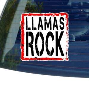  Llamas Rock   Window Bumper Laptop Sticker: Automotive