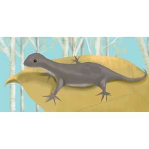    Oopsy daisy Wendell the Lizard Wall Art 24x12: Home & Kitchen