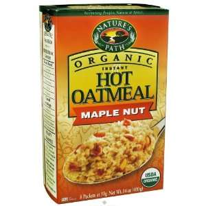 Natures Path   Organic Instant Hot Oatmeal   Maple Nut   8ct:  