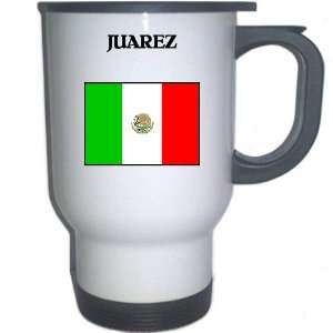 Mexico   JUAREZ White Stainless Steel Mug