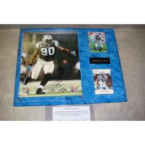 Julius Peppers Autographed Carolina Panthers Wall Plaque w/ COA