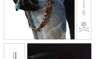   2COLORS Genuine Leather Wallet chain for BIKER ROCKER KERA GOTH  