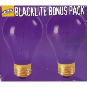  Black Light Bulbs Bonus 2 Pack Lite/FX 120V/75W