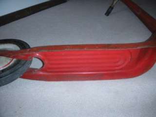 VINTAGE RADIO LINE TOY SCOOTER RED PAINT GOODYEAR TIRES  