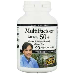 Natural Factors   MultiFactors Mens 50+   90 Vegetarian Capsules