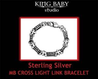 King Baby Studios MB CROSS Light Link Bracelet 925  