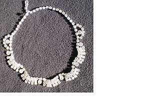 KRAMER Vintage Rhinestone Necklace   Very Posh   Bonus Bracelet  