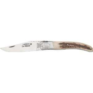   Laguiole Knives Stag Handle Le Select Engraved Boar: Home Improvement